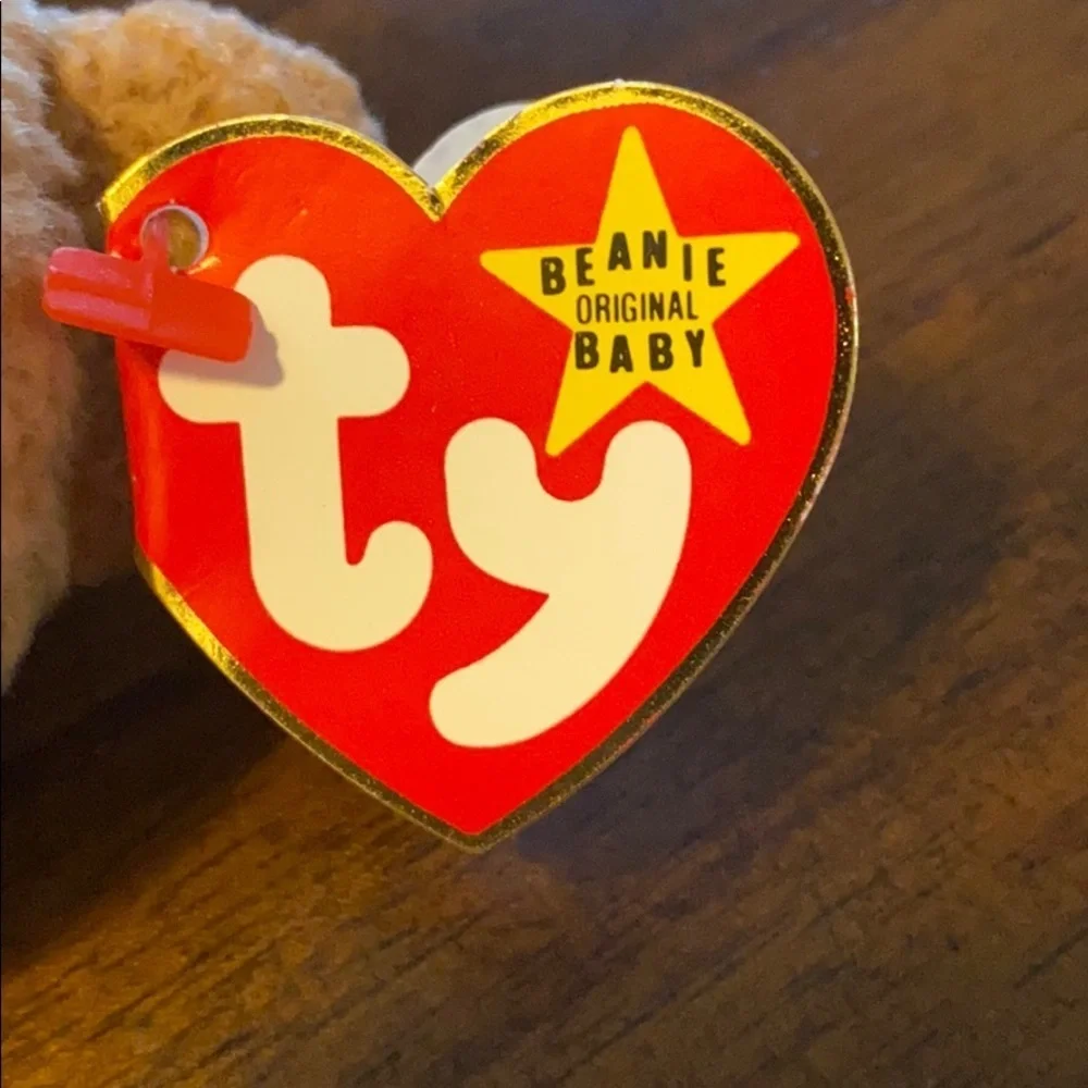 Ty Beanie Baby CURLY Bear Birthday 4/12/96